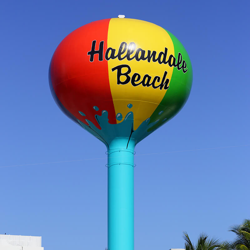 Hallandale Beach water tower