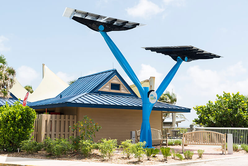 SolarNow canopy at Oceanfront Park